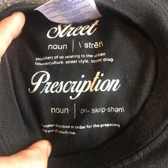 Street Prescription Handpainted T-Shirt M - Picture 2 of 3